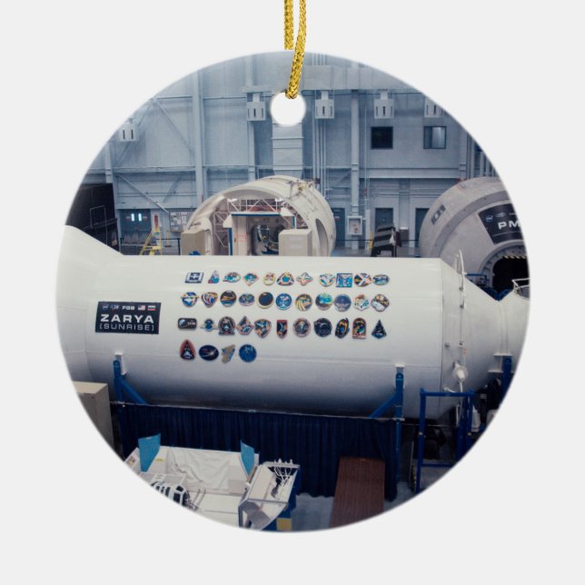 Lyndon B. Johnson Space Centre Ceramic Ornament (Front)