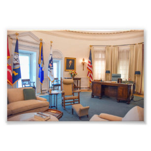 Lyndon Baines Johnson Oval Office Replica Photo Print