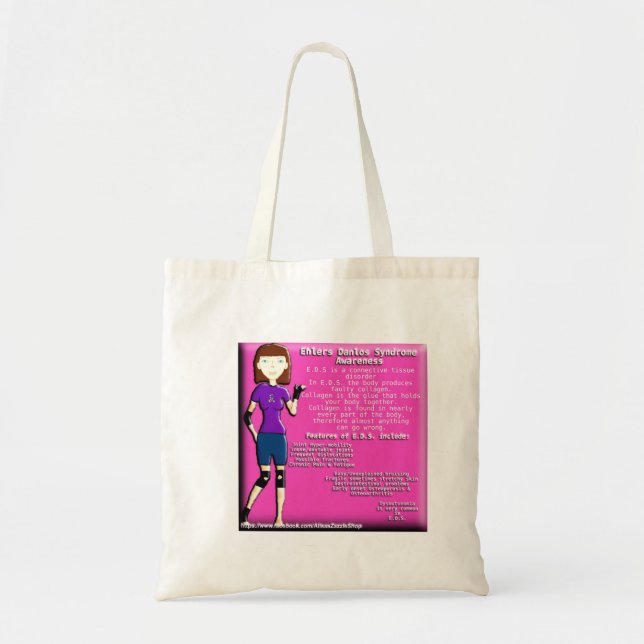 Lyndon Ehlers Danlos Syndrome Awareness bag (Front)