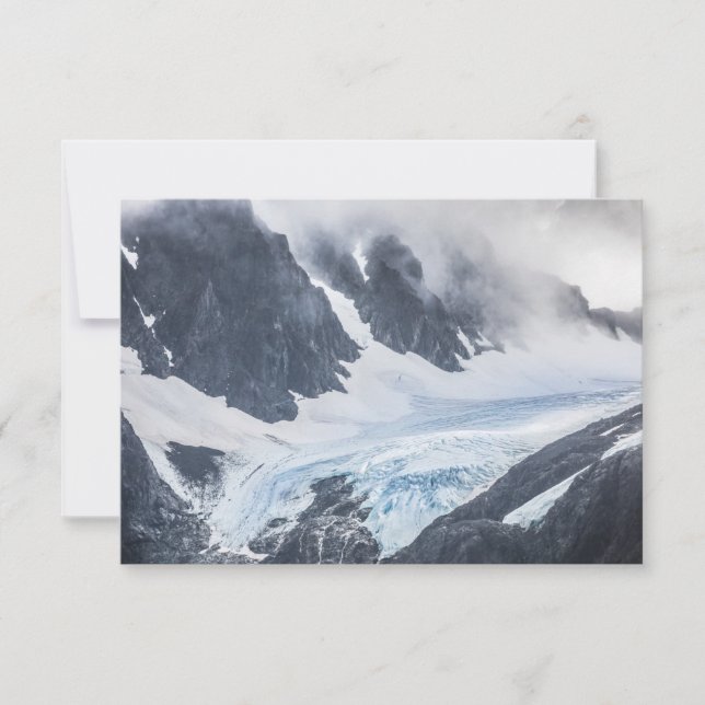 Lyngen Norway Glacier Landscape Photo Card (Front)