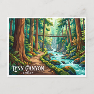 Lynn Canyon Park North Vancouver Canada Postcard