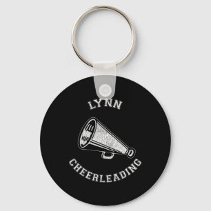 Lynn Cheer Distressed Retro 90's Cheerleader Keychain