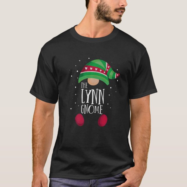 Lynn Gnome Family Matching Christmas Pajamas   T-Shirt (Front)