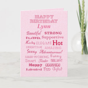 Lynn Happy Birthday Words of Praise Card