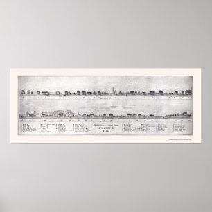 Lynn, MA Panoramic Map - 1820 Poster