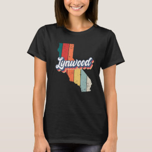 Lynwood City Retro Vintage Hometown California T-Shirt