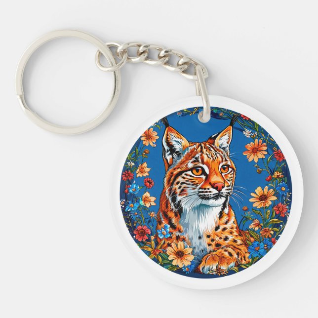 Lynx à la fourrure orange vibrante (Devant)