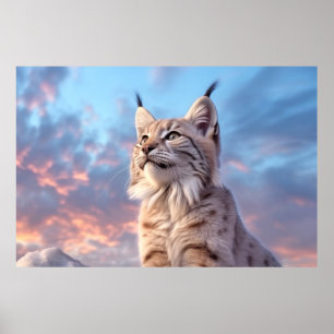 Lynx Animal Nature Majestic Wilderness  Poster
