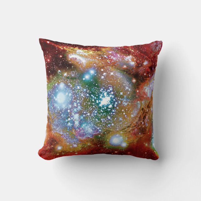 Lynx Arc Starbirth Star Cluster Artist Impression Throw Pillow (Front)