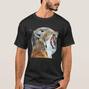 Lynx Big Cats Feline Cat Oil Painting Filter Bobc T-Shirt