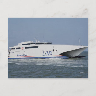 Lynx, catamaran, ferry postcard