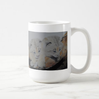 Lynx Cubs Pastel Painting Artwork Mug