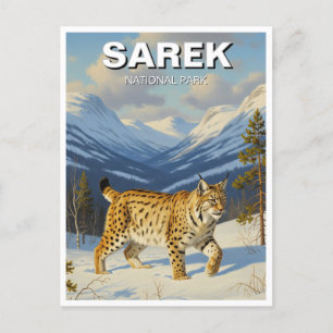 Lynx in Sarek National Park Sweden Travel Postcard