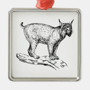 Lynx Metal Ornament