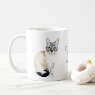 Lynx Point Siamese Cat Parent Customizable Coffee Mug