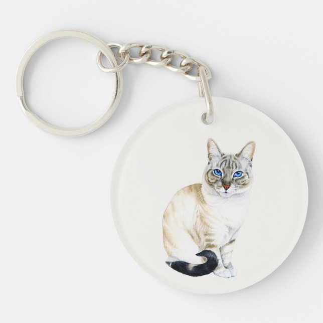 Lynx Point Siamese Chat Personnalisé (Devant)