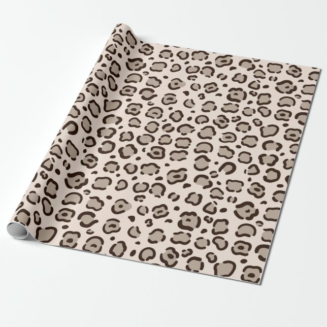 Lynx Print Wrapping Paper (Unrolled)