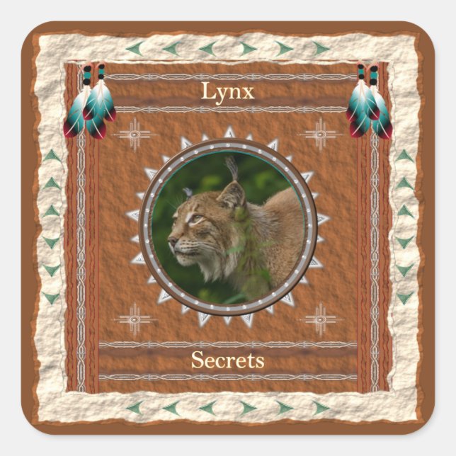 Lynx Secrets Energy Square Sticker (Front)
