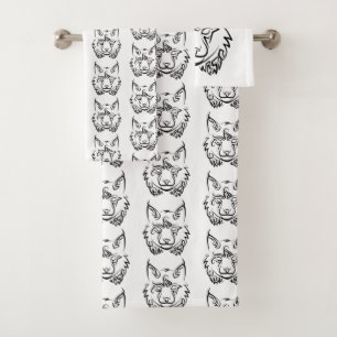 Lynx tribale noire et blanche