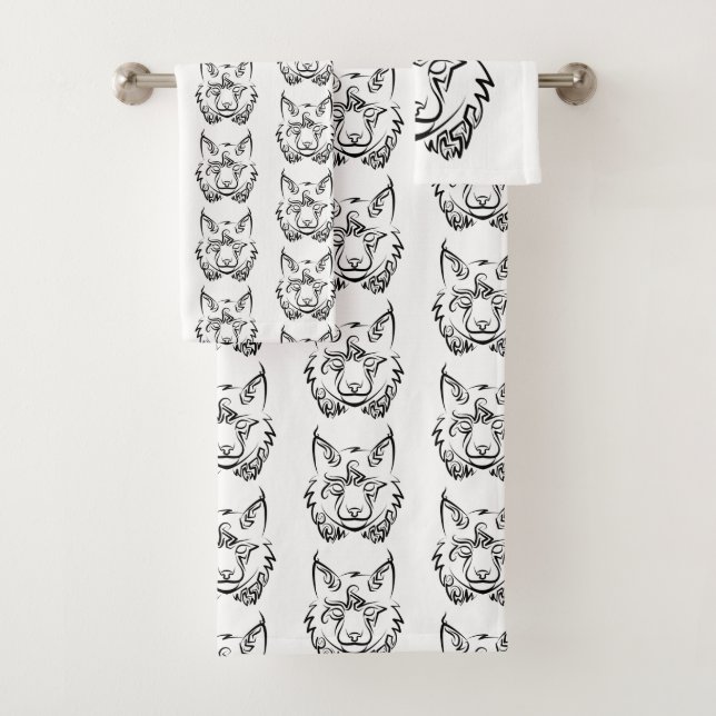 Lynx tribale noire et blanche (En situation)