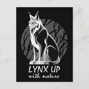 Lynx Up With Nature Postcard