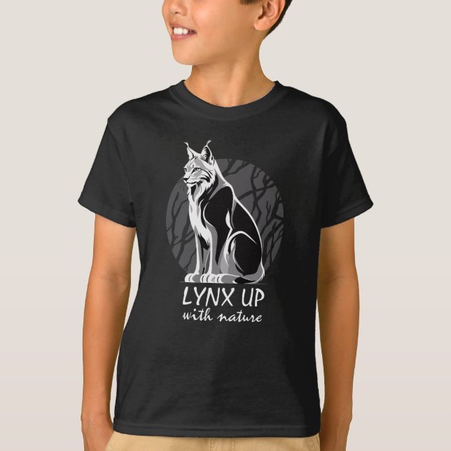 Lynx Up With Nature T-Shirt (Front)