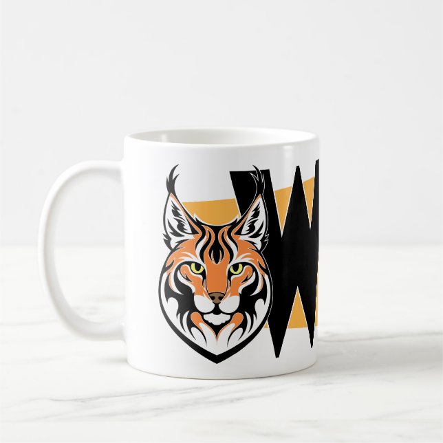 Lynx - Wild. Wary. Watching Coffee Mug (Left)