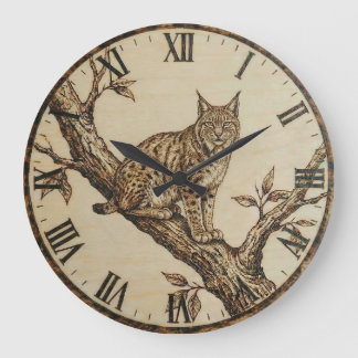 Lynx Wooden Wall Clock