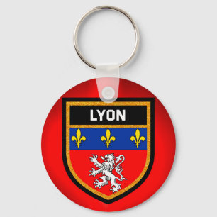 Lyon Flag Keychain