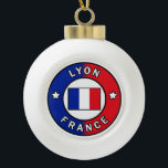 Lyon France Ceramic Ball Christmas Ornament<br><div class="desc">Lyon France</div>