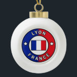 Lyon France Ceramic Ball Christmas Ornament<br><div class="desc">Lyon France</div>