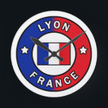 Lyon France Round Clock<br><div class="desc">Lyon France</div>