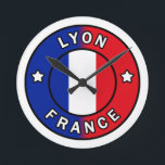 Lyon France Round Clock<br><div class="desc">Lyon France</div>