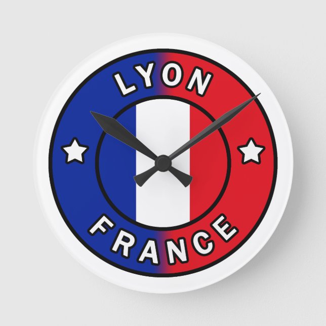 Lyon France Round Clock (Front)