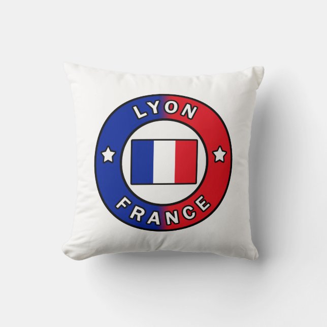 Lyon France Throw Pillow (Front)