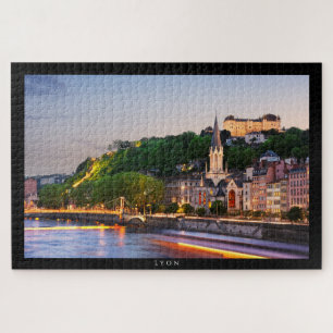 LYON Puzzle - Sunset on the docks of S