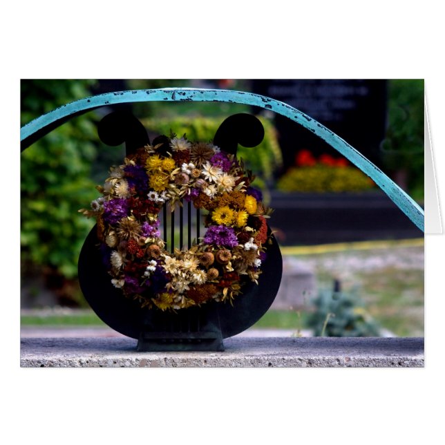 Lyra With Strawflowers (Front Horizontal)