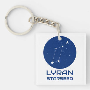 Lyran Starseed Keychain – Lyra Constellation