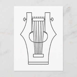 Lyre (lyra) - Ancient Greek Instrument Postcard