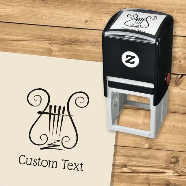 Lyre Self-inking Stamp (Creator Uploaded)