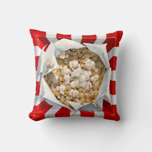 Lyrical Popcorn Movie Box Throw Pillow