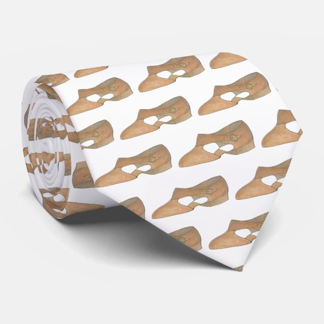 Lyrical Tan Modern Dance Teacher Shoe Recital Gift Tie (Rolled)