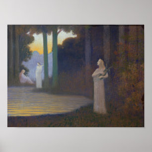 Lyricism in the Forest, 1910 Poster