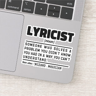 Lyricist Noun Definition Song Writer Humourous jok