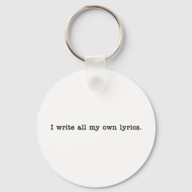 Lyrics Keychain (Front)