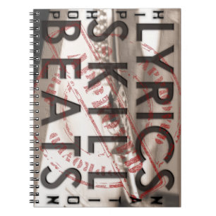 LYRICS SKILL BEATS hip hop Notebook