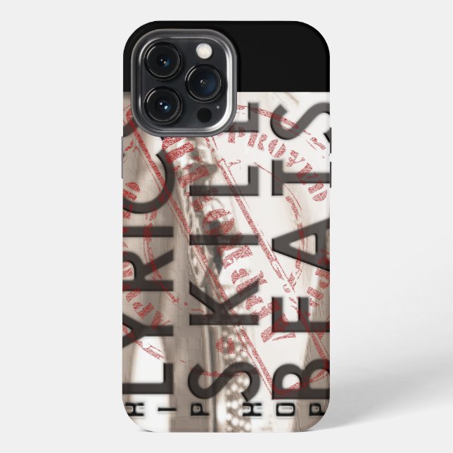 LYRICS SKILL BEATS  iPhone CASE (Back)