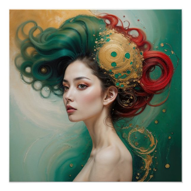 “Lyrielle” - The Green-Gold Empress Poster (Front)