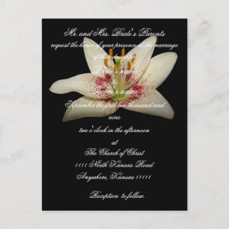 Lys blanc Faire-part de mariage floral