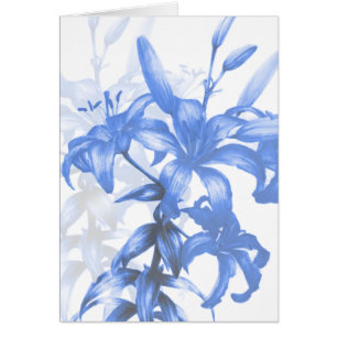 Lys bleus fine art quotidien carte blanche